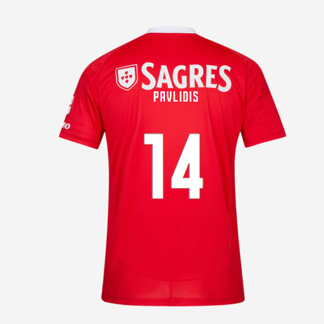 Replica SL Benfica Home Jersey 2024-2025-14 PAVLIDIS SL Benfica Collection - Official Online Store | SL Benfica Kits