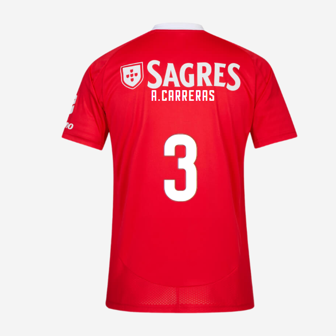 Replica SL Benfica Home Jersey 2024-2025-3 A. CARRERAS SL Benfica Collection - Official Online Store | SL Benfica Kits