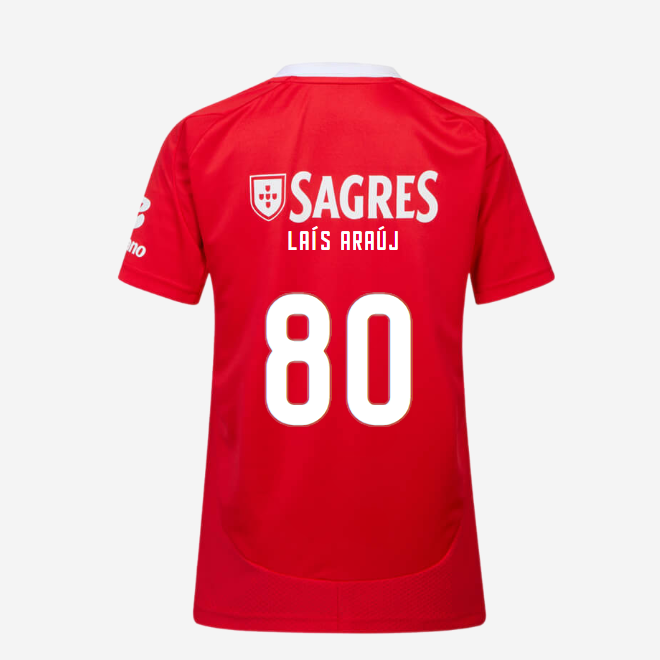 Replica SL Benfica Home Jersey 2024-2025 Women-80 LAÍS ARAÚJO SL Benfica Collection - Official Online Store | SL Benfica Kits