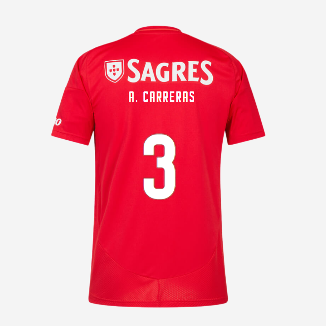 SL Benfica Home Jersey 2024-2025-3 A. CARRERAS SL Benfica Collection - Official Online Store | SL Benfica Kits