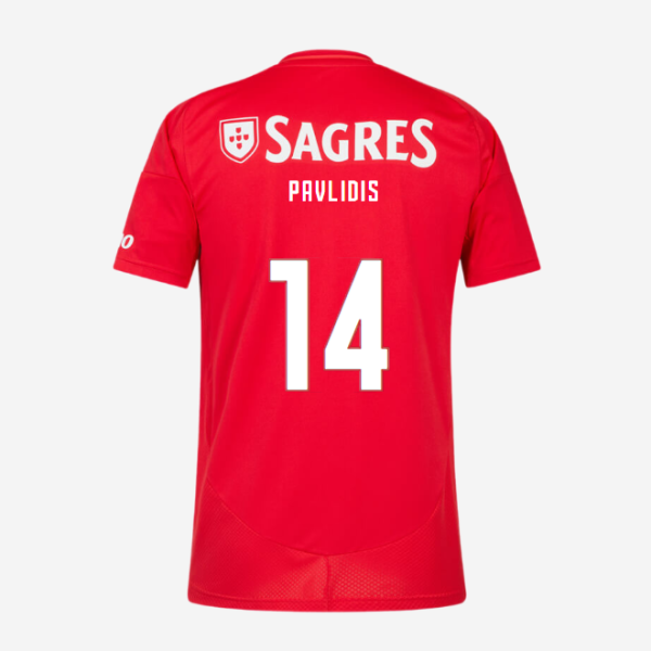 SL Benfica Home Jersey 2024-2025 Kids-14 PAVLIDIS SL Benfica Collection - Official Online Store | SL Benfica Kits