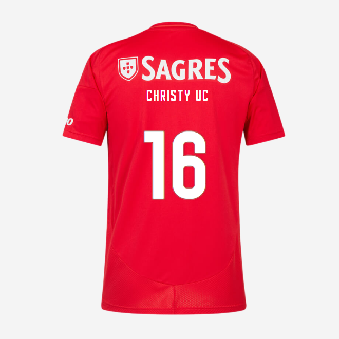 SL Benfica Home Jersey 2024-2025 Kids-16 CHRISTY UCHEIBECOSTA SL Benfica Collection - Official Online Store | SL Benfica Kits