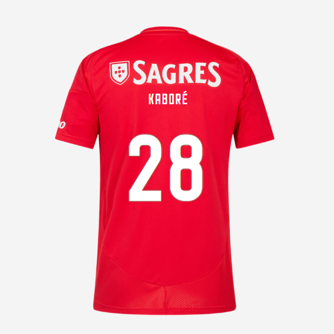 SL Benfica Home Jersey 2024-2025 Kids-28 KABORÉ SL Benfica Collection - Official Online Store | SL Benfica Kits