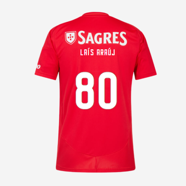 SL Benfica Home Jersey 2024-2025 Kids-80 LAÍS ARAÚJO SL Benfica Collection - Official Online Store | SL Benfica Kits