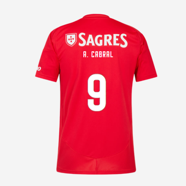 SL Benfica Home Jersey 2024-2025 Kids-9 A. CABRAL SL Benfica Collection - Official Online Store | SL Benfica Kits