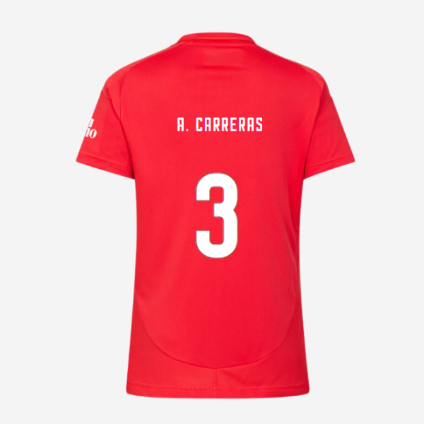 SL Benfica Women’s Football Home Jersey 2024-2025-3 A. CARRERAS SL Benfica Collection - Official Online Store | SL Benfica Kits