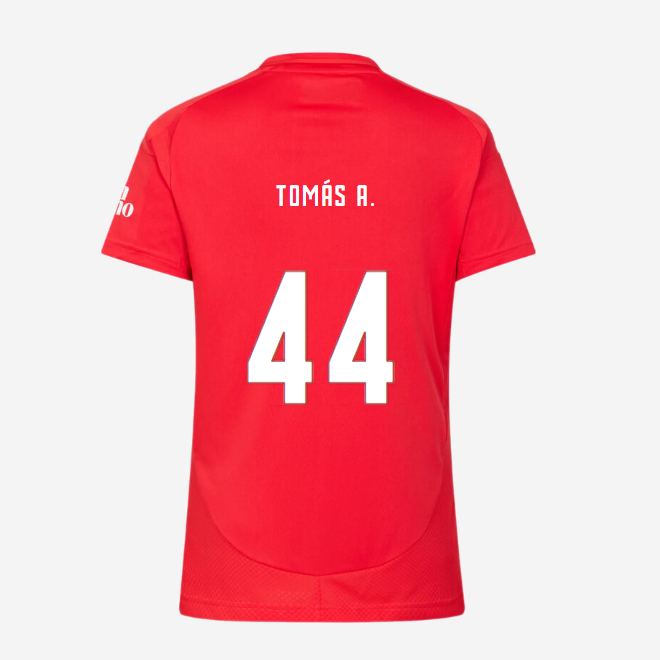 SL Benfica Women’s Football Home Jersey 2024-2025-44 TOMÁS A SL Benfica Collection - Official Online Store | SL Benfica Kits