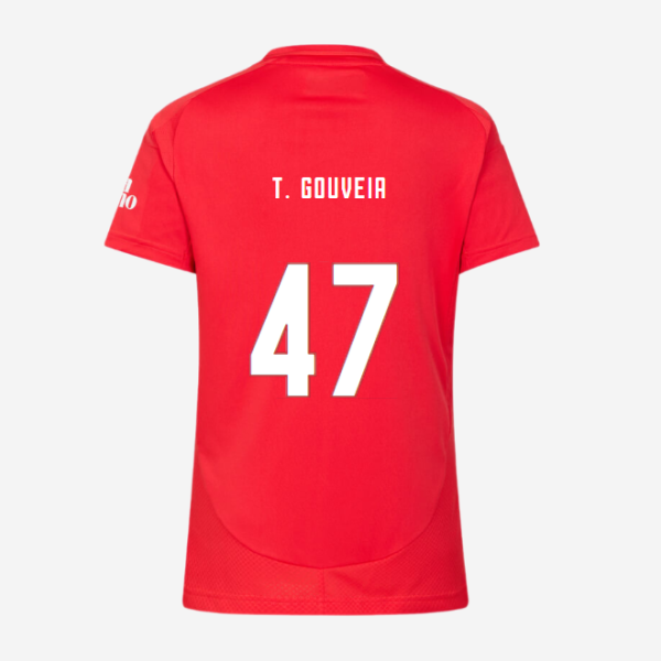 SL Benfica Womens Football Home Jersey 2024-2025-47 T. GOUVEIA SL Benfica Collection - Official Online Store | SL Benfica Kits