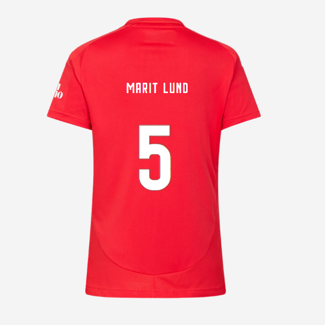 SL Benfica Women’s Football Home Jersey 2024-2025-5 MARIT LUND SL Benfica Collection - Official Online Store | SL Benfica Kits