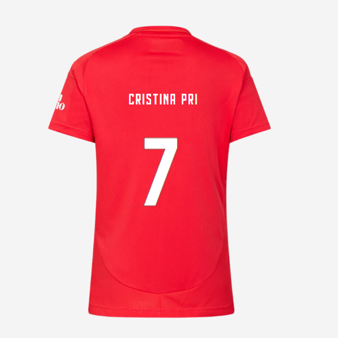 SL Benfica Women’s Football Home Jersey 2024-2025-7 CRISTINA PRIETO SL Benfica Collection - Official Online Store | SL Benfica Kits