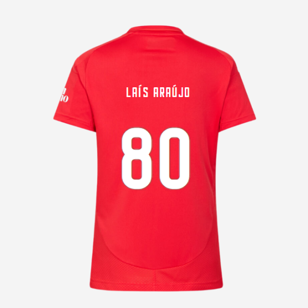 SL Benfica Women’s Football Home Jersey 2024-2025-80 LAÍS ARAÚJO SL Benfica Collection - Official Online Store | SL Benfica Kits