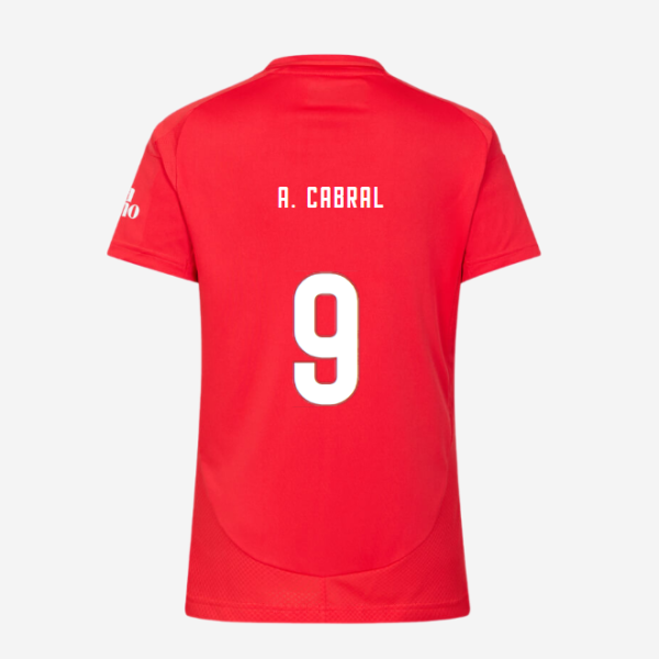 SL Benfica Womens Football Home Jersey 2024-2025-9 A. CABRAL SL Benfica Collection - Official Online Store | SL Benfica Kits