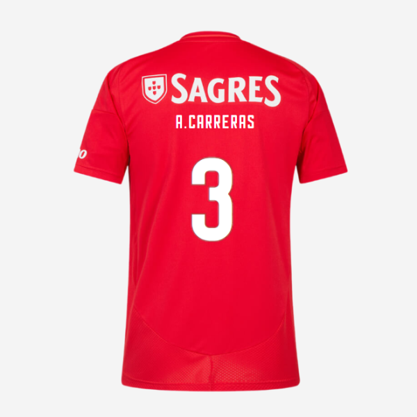 SL Benfica Youth Home Kit 2024-2025-3 A. CARRERAS SL Benfica Collection - Official Online Store | SL Benfica Kits